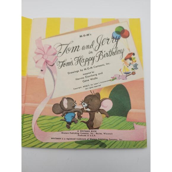 MGM Tom and Jerry 1955 Whitman Weekly Reader Vintage Children’s Story Book - Picture 3 of 8